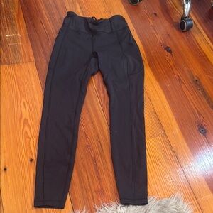 Woman’s Lulu Lemon Black Leggings Full length